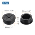 thumbnail image 2 of Uxcell 5 Pack Cable Cord Grommet, 1 1/8" Inch (28mm) Desk Grommet Flexible Rubber Grommets Wire Hole Cover Pass Through for Office Computer Desk Wire Organizer, Black, 2 of 7