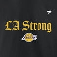 thumbnail image 4 of Unisex Fanatics  Black Los Angeles Lakers LA Strong Fleece Pullover Hoodie, 4 of 5