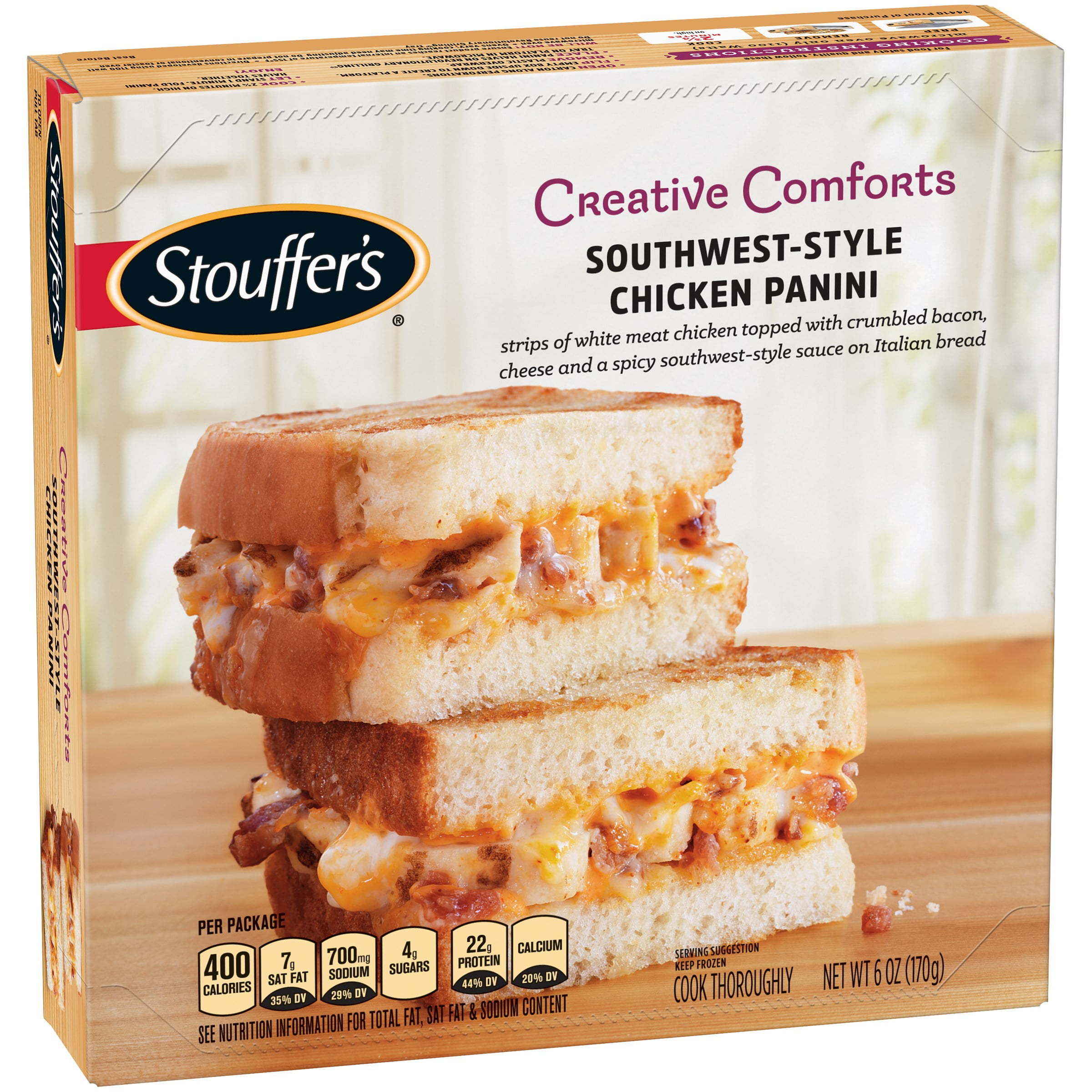 panini bread calories