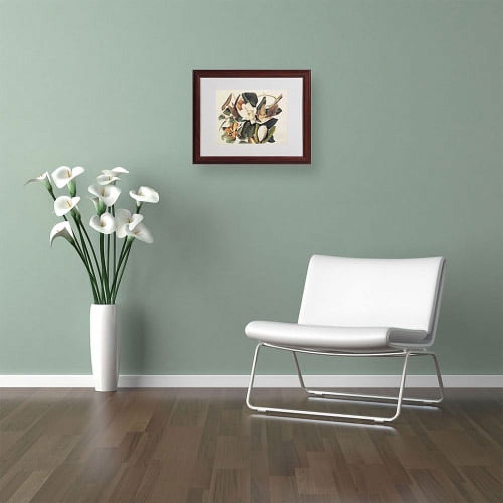 Trademark Fine Art "Black-Billed Cuckoo" Canvas Art by John James Audubon, Wood Frame