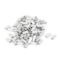 thumbnail image 1 of – ® 1 mm cuerda de alambre aluminio mangas Clip Accesorios Cable Crimpea 100pcs, 1 of 2