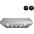 thumbnail image 3 of Streamline 30 in. Locri Ductless Undermount 406 CFM Range Hood in Brushed Stainless Steel with Baffle Filters, Push Button Control, LED Lights, 3 of 9