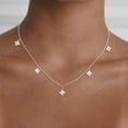 thumbnail image 3 of CFIOZYOS Diamond Pendant Necklace for Women， Dainty Gold Layered Necklaces 14k Gold Plated Stacked Cuban  Choker Necklaces Aesthetic Simple Gold Necklace Jewelry Gifts for Women, 3 of 11