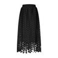 thumbnail image 3 of HomeGardon Maxi Skirts for Women Long Skirts Summer Women's Heavy Hollow Tassel Irregular Long Skirt Straight Skirt,S-L, 3 of 3