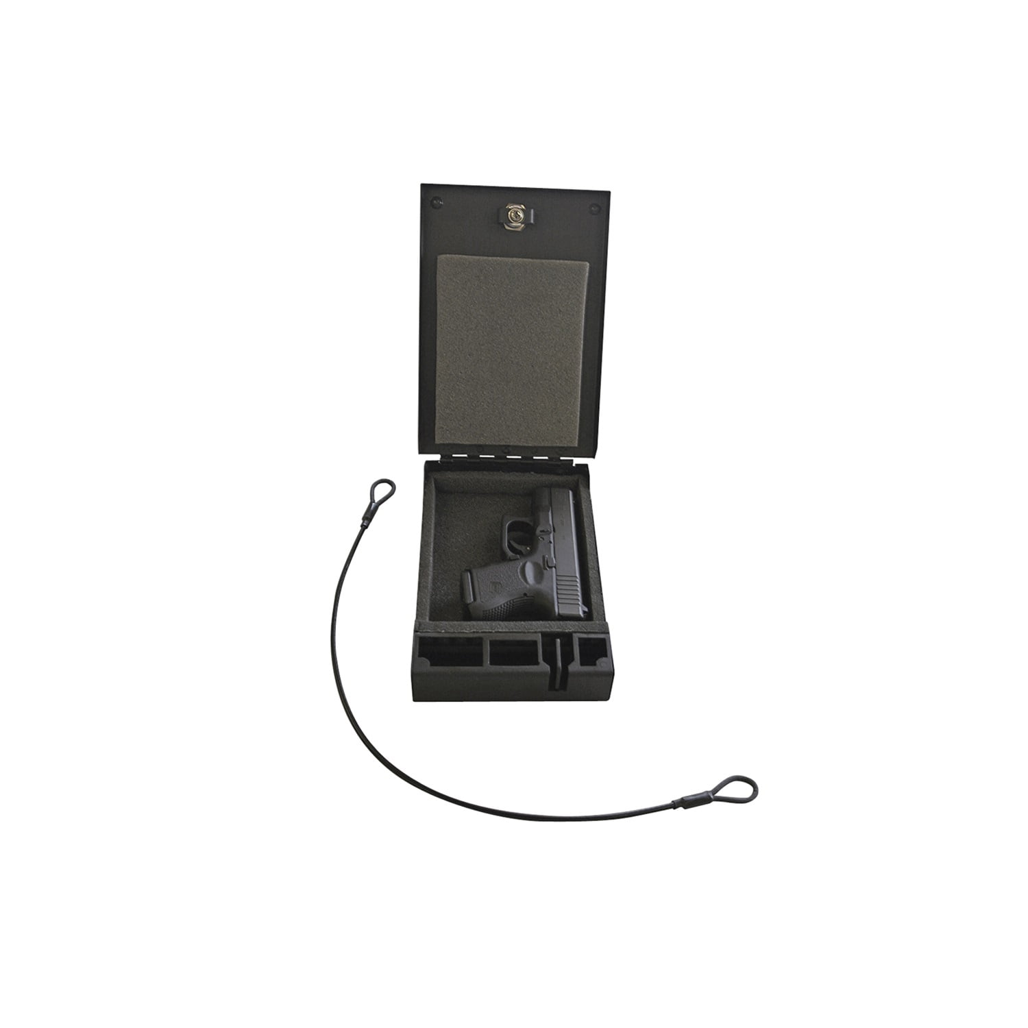 Tuffy Security Fire Resistant Travel Safe with Combination Lock, 10" x 8" x 4", Black