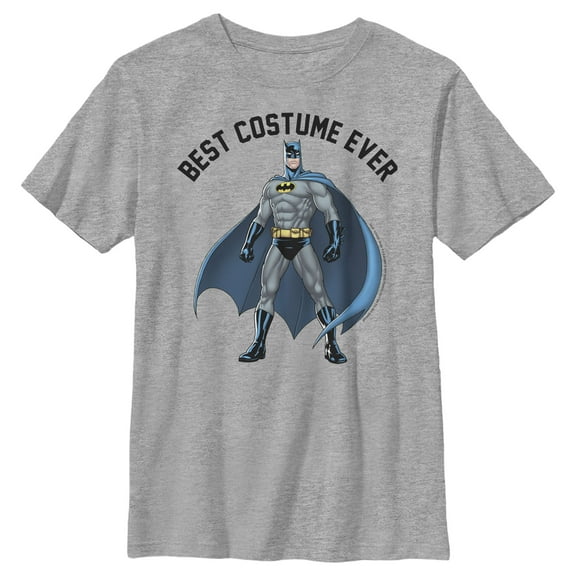 Boy's Batman Best Caped Crusader Costume  Graphic Tee Athletic Heather X Small
