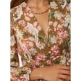 thumbnail image 6 of V-Neck Mini Dress with Floral Print, 6 of 7