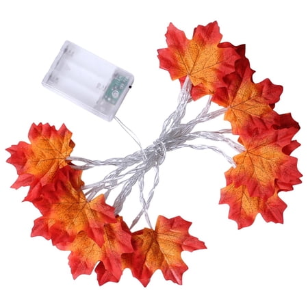 Lampe Arbre Feuille D'Érable MEDOYOH - 60 Cm, 24 LEDs Blanc Chaud | Alimentation Piles AA Ou USB | Décoration