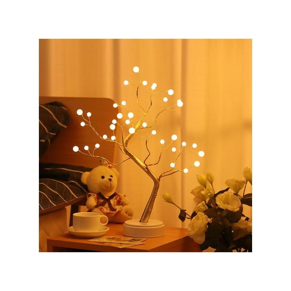 Sparkly Tree Lamp Table top ,Fairy Lights Spirit Tree,Bonsai Tree Light, LED Tree Lamp,Twinkling Tree -Batteries/USB Operated Fairy Light Tree Decoration for Room,Wedding,Bedroom,Gifts