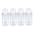 thumbnail image 4 of MOKKHNB 4Set White Square Makeup Remover Bottles Empty Pump Dispenser Portable Travel Use 300ml, 4 of 7