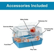 Ferplast Duna Fun Hamster Cage; Multi-Tier; Includes All Accessories | 21.65Lx8.5Wx14.76H inches