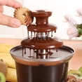 thumbnail image 4 of Fuente de chocolate para el hogar de tres capas, fondue de chocolate derretido, máquina de lava de c TOMSHOO Fuente de chocolate, 4 of 7