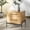 Natural/Black, variant on Safvaieh Couture Chandri Scandinavian Wood and Metal Nightstand, Oak/Black