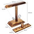 thumbnail image 2 of UBIUO Ring Toss Game, Ring Toss with Shot Ladder, Fun Hook and Ring Game, Handmade Wooden Interactive Game for Home, Party, 2 of 4