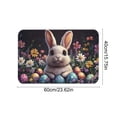 thumbnail image 3 of Fzsteel Easter Holiday Welcome Doormat, Super Absorbent and Quick-Dry Mat with Non-Slip Rubber Backing, Festive Spring Decor for Indoor Outdoor Use at Front Door and Porch, 3 of 6