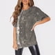 thumbnail image 2 of Promotional activities!Women's Fashion O Neck Short Sleeve Workwear With Pockets Printed Tops Summer Tops For Women, 2 of 7