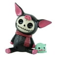 thumbnail image 2 of Ebros Furry Bones Black Porky Pig Bacon Skeleton With Sidekick Piggy Figurine, 2 of 5