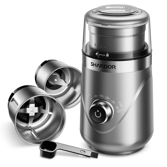 Molinillo de café SHARDOR Electric Super Silent Blade con 2 tazones