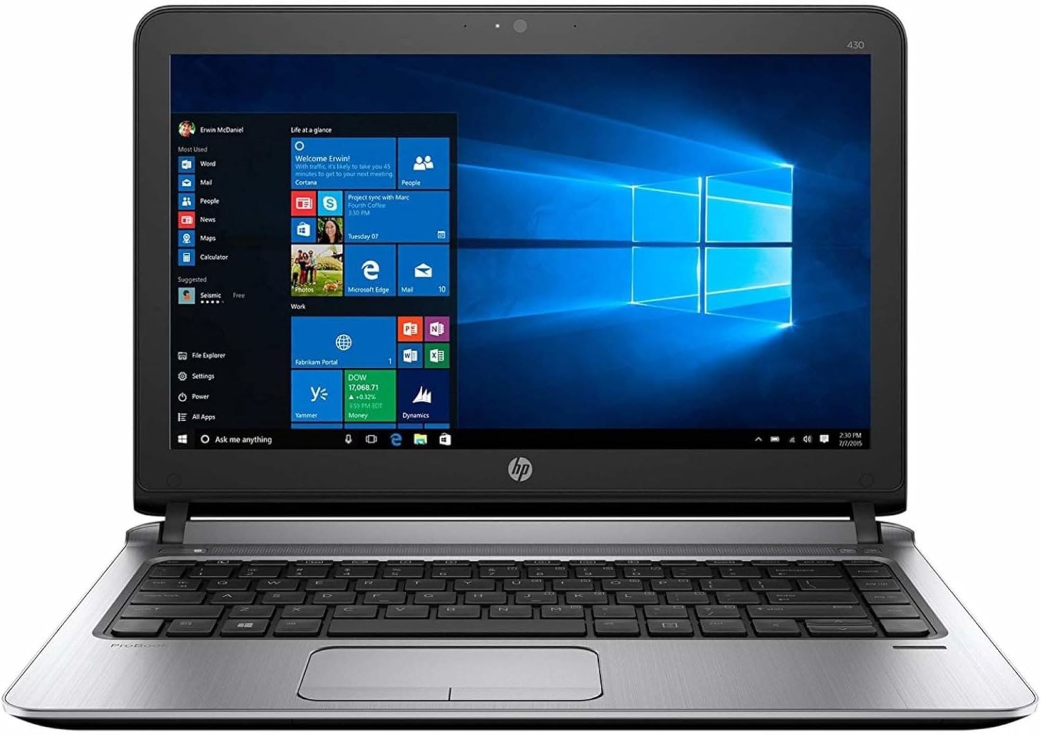 HP ProBook 250 Core i3 7020U　8GB　SSD256 Restored HP 250 G7 Notebook - Intel Core i3 7020U / 2.3 GHz - Win
