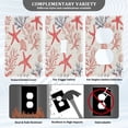 thumbnail image 3 of Yayeee Duplex Wall Plate 1-Gang 4.5"x2.7" Home Receptacle Light Switch Decorative Outlet Cover, Starfish Seashell, 3 of 7