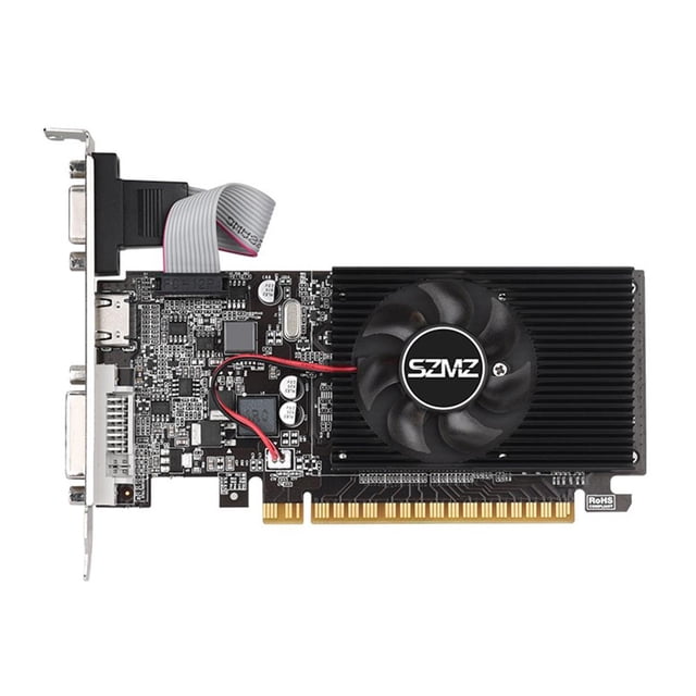 Tarjeta gráfica para juegos GT210 1G Tarjeta gráfica de perfil bajo DDR3 de 64 bits para juegos de PC Kuymtek Para estrenar