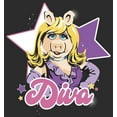 thumbnail image 2 of Women's The Muppets Diva Piggy Graphic Tee Black Small, 2 of 4