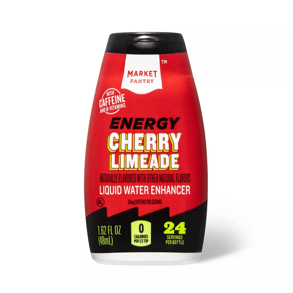 Cherry Limeade Liquid Water Enhancer Drops with Caffeine 1.62 fl oz