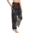 thumbnail image 6 of Salouo Midnight Butterfly Floral Dream Print Women's Pajama Pants Casual Loose Sweatpants PJs Flowy Pants Drawstring Palazzo for Women Wide Leg Pants Lounge Pajama -X-Large, 6 of 8