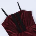 thumbnail image 4 of JMKQLZ Jupe Médiévale Rétro pour Femmes avec Ceinture Contrastante et Manches Bouffantes, Grande Jupe, Robe à une Épaule, 4 of 8