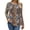 Multicolour Floral, variant on Fantaslook Blouses for Women Henley Long Sleeve Shirts Dressy Casual Fall Tops Work Blouses