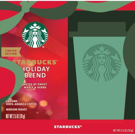 Starbucks Stainless Steel Tumbler With Holiday Coffee Blend, 16 oz