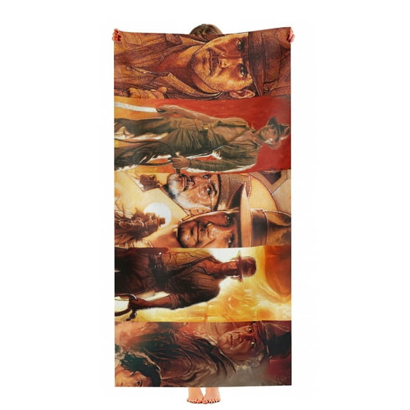 Indiana Jones Beach Towel 30"x60"for Women Girls Boys Teenager Man Quick Drying Microfiber Birthday Gift