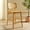 Natural, variant on Safavieh LuzCane Modern Mid Back Wood and Rattan Stools, Natural