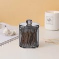 thumbnail image 6 of Ikohbadg Cotton Ball Dispenser Jar, 10oz Clear Plastic Canister for Bathroom Storage, Organizer for Cotton Swabs, Q-tips, Floss, Makeup Accessories, Portable Small Jar for Travel, 6 of 6