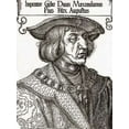 thumbnail image 2 of Durer, Albrecht 12x14 Gold Ornate Wood Framed with Double Matting Museum Art Print Titled - Portrait Of The Emperor Maximilian, 2 of 4