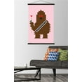 thumbnail image 2 of Star Wars: Saga - Chewbacca Hearts Wall Poster with Wooden Magnetic Frame, 22.375" x 34", 2 of 3