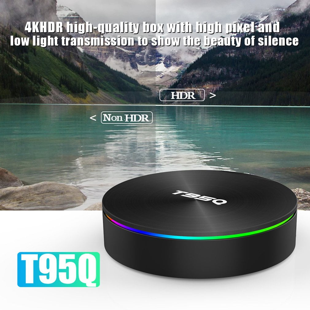T95Q TV Box 4G+32/64GB BT Android8.1 HD Media Player Intelligent Smart US Plug 