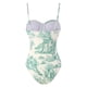 thumbnail image 5 of WILLBEST Trajes de Baño Para Mujer, 2 Piezas, Estilo Europeo, Ajustados y Ajustados, Retro, Para Playa, Protector Solar, Falda Larga, Conjunto de Dos Trajes de Baño de Aguas Termales Para Mujer, 5 of 8