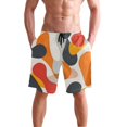 thumbnail image 4 of Dailycode Men's Quick Dry Swim Trunks Beach Shorts Casual Summer Board Shorts with Pockets, Minimalist Abstract Splashes, 4 of 8