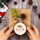 thumbnail image 4 of Adornos de árbol de Navidad de madera, decoración navideña de copos de nieve de alce personalizada, regalo de Navidad pintado a mano, 4 of 4
