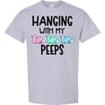 thumbnail image 3 of Inktastic Easter Hanging with My Peeps Pastel Bunnies T-Shirt, 3 of 5