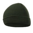 thumbnail image 2 of Qarigey Nuevos sombreros de invierno para mujer, gorros para niñas, gorro de punto sólido bonito, gorros de otoño para niñas, gorros, gorro más Sombreros verde oscuro 1 Qarigey AP0387-14B, 2 of 4