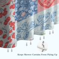 thumbnail image 6 of Pioneer Flower Floral Print Pattern Shower Curtain 84"x72", Bathroom Decorative Shower Curtain Set with 12 Hooks, Waterproof Washable, 6 of 6