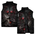 thumbnail image 3 of Chaqueta sin mangas con estampado 3D para hombre, chaqueta cálida para deportes al aire libre, ciclismo, informal, con cremallera, a la moda, 3 of 5