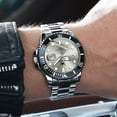thumbnail image 6 of OLEVS Watches for Men Business Dress Luxury Casual Analog Quartz Stainless Steel Waterproof Luminous Date Men Wrist Watches reloj para hombre Gray Dial, 6 of 13