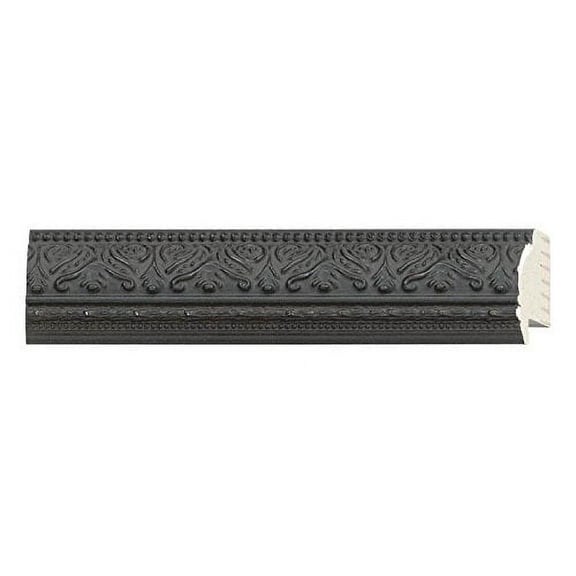 Picture Frame Moulding (Wood) 18Ft Bundle - Ornate Mahogany Finish - 1.375" Width - 1/2" Rabbet