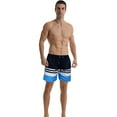 thumbnail image 2 of Men's Swim Trunks Quick Dry Beach Shorts with Pockets Printed Summer Beach Shorts Drawstring Mens Bañador, 2 of 6