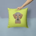 thumbnail image 2 of Dog Face Checkerboard Design Fabric Decorative Pillow, 2 of 4