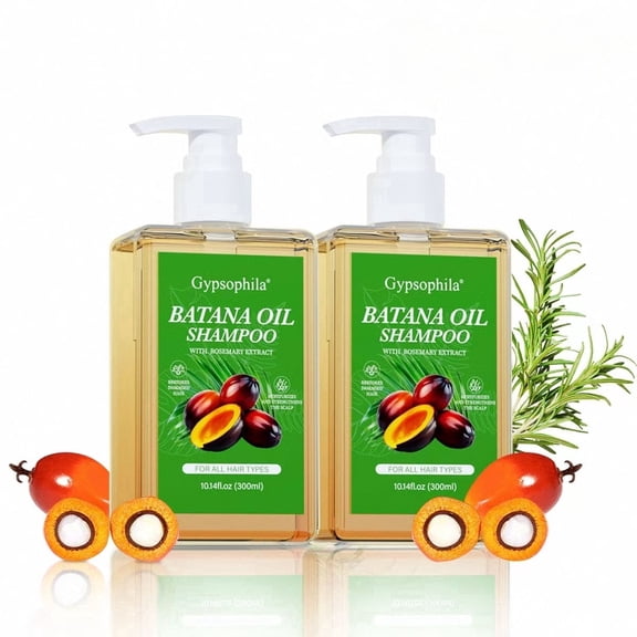 Gypsophila Batana Oil Shampoo 2 PACK , Rosemary Shampoo for Women,Nourishing & Rejuvenating for Softness & Volume, Suitable for Unisex (20.28.14 fl oz, 600ml)