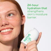 Native Gentle Facial Moisturizer for Sensitive Skin, Silicone Free, Fragrance Free, with Vitamin B3 and Aloe, Dermatologist Tested, 1.7 oz